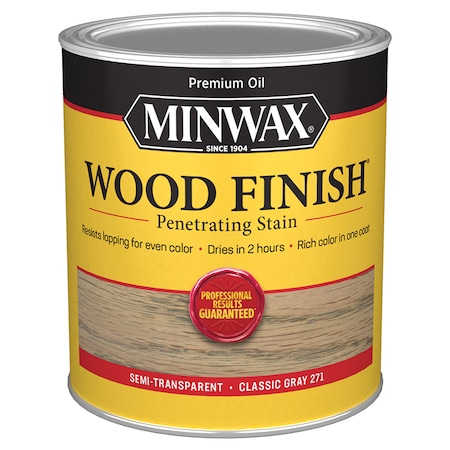 Minwax 1 Qt Classic Gray 271 Wood Finish Oil-Based Wood Stain 70048
